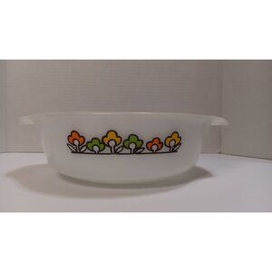 Fire King Anchor Hocking Summerfield Vintage 437 Round  Half Quart Baking Dish
